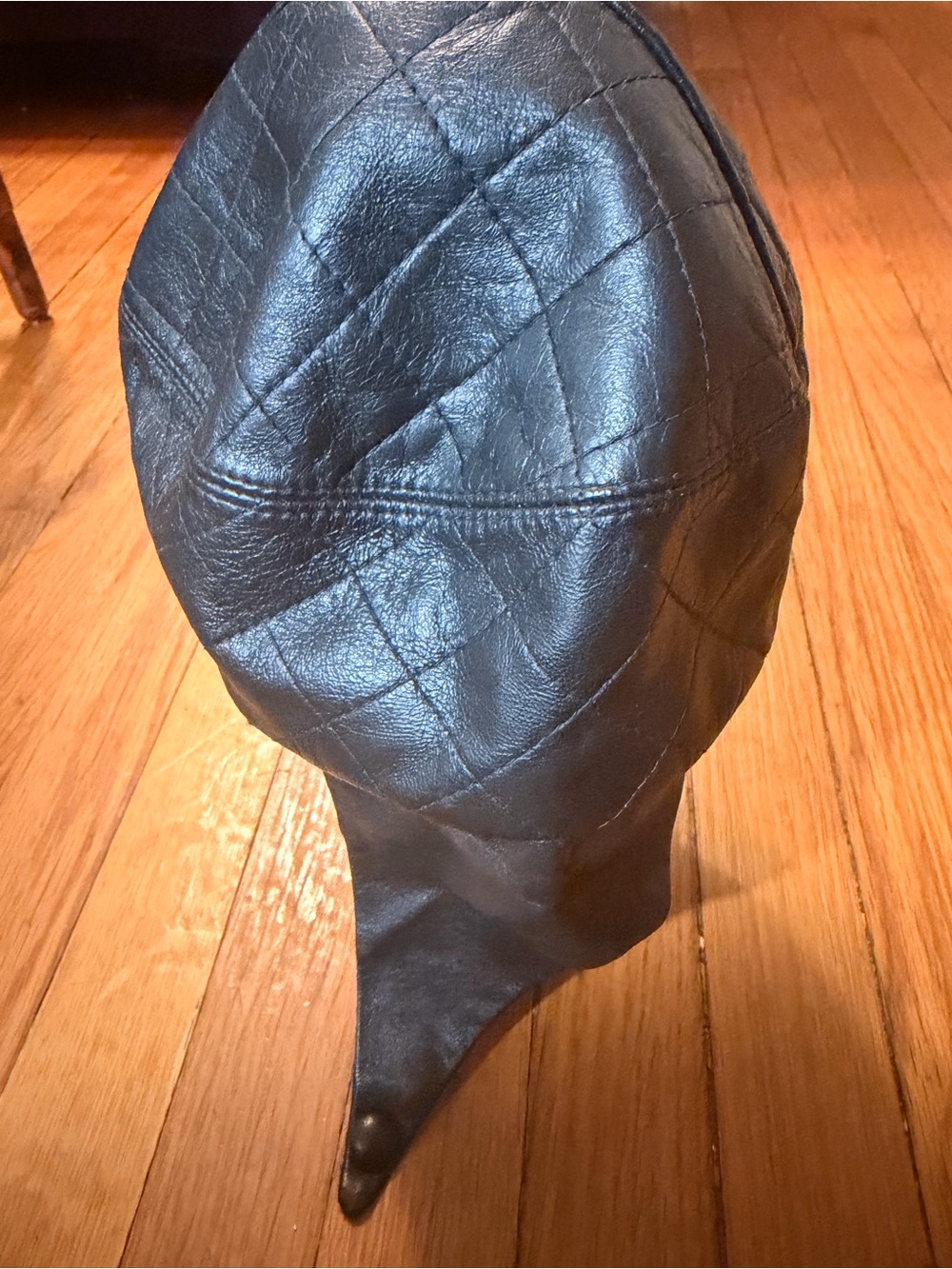Artistic Accents Vintage Black Quilted Gladiator Style Women’s Hat